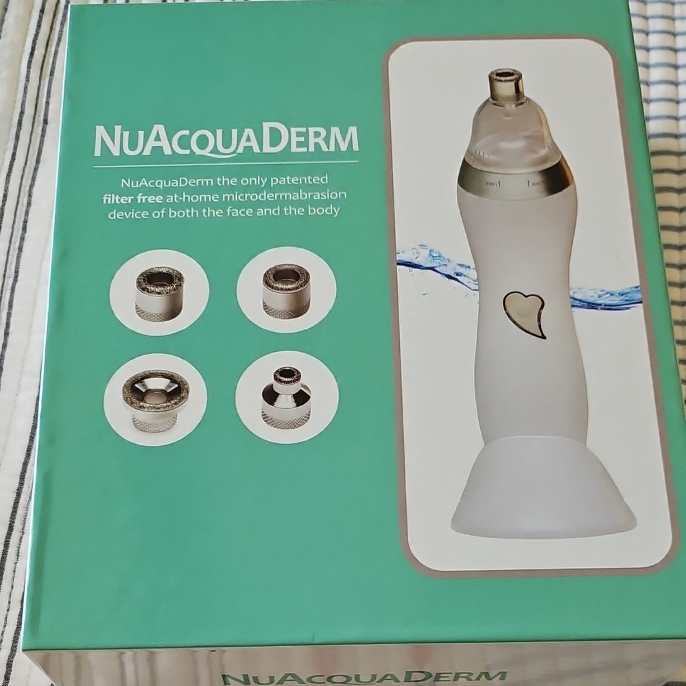 NuAcquaDerm White Microdermabrasion Tool For Face And Body